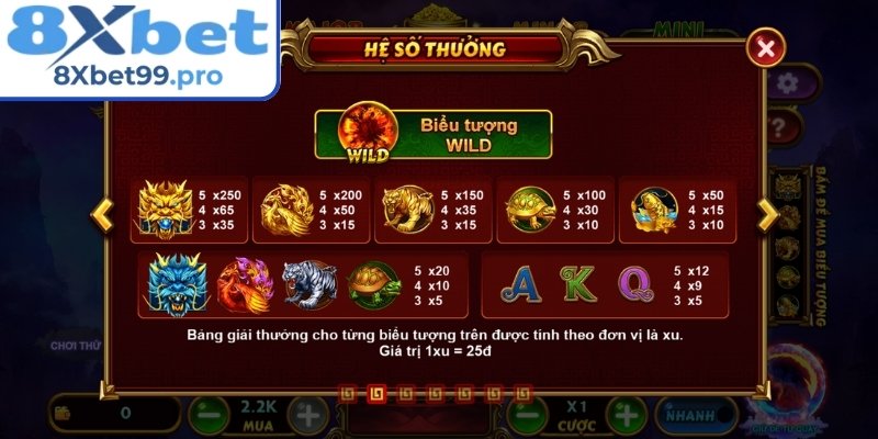 Scatter kích hoạt thưởng