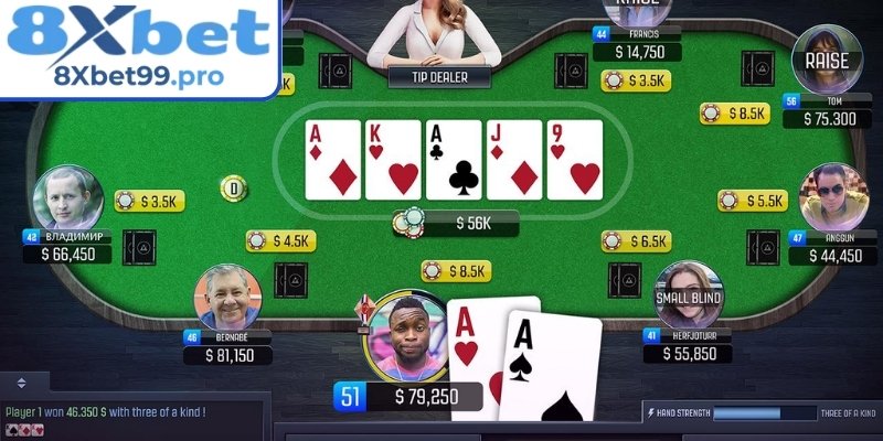 Cách chia bài và mục tiêu ván Poker