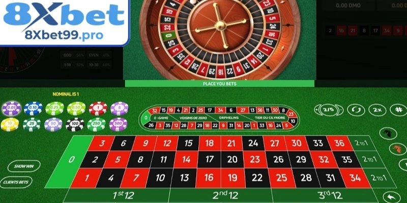 Một số cửa cược Roulette 8xbet phổ biến