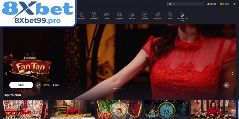Khám phá sảnh EVO 8xbet