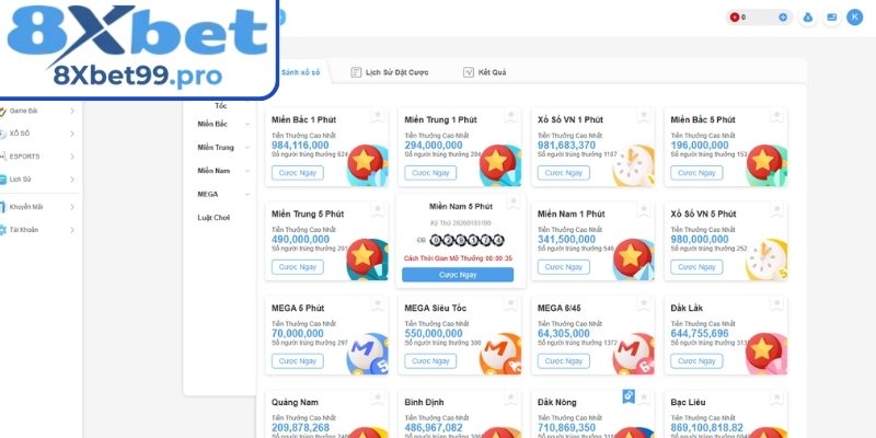 Hiểu về xổ số 3 miền 8xbet và cơ cấu thưởng